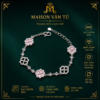Lắc cỏ 4 lá màu hồng s925 0083797
